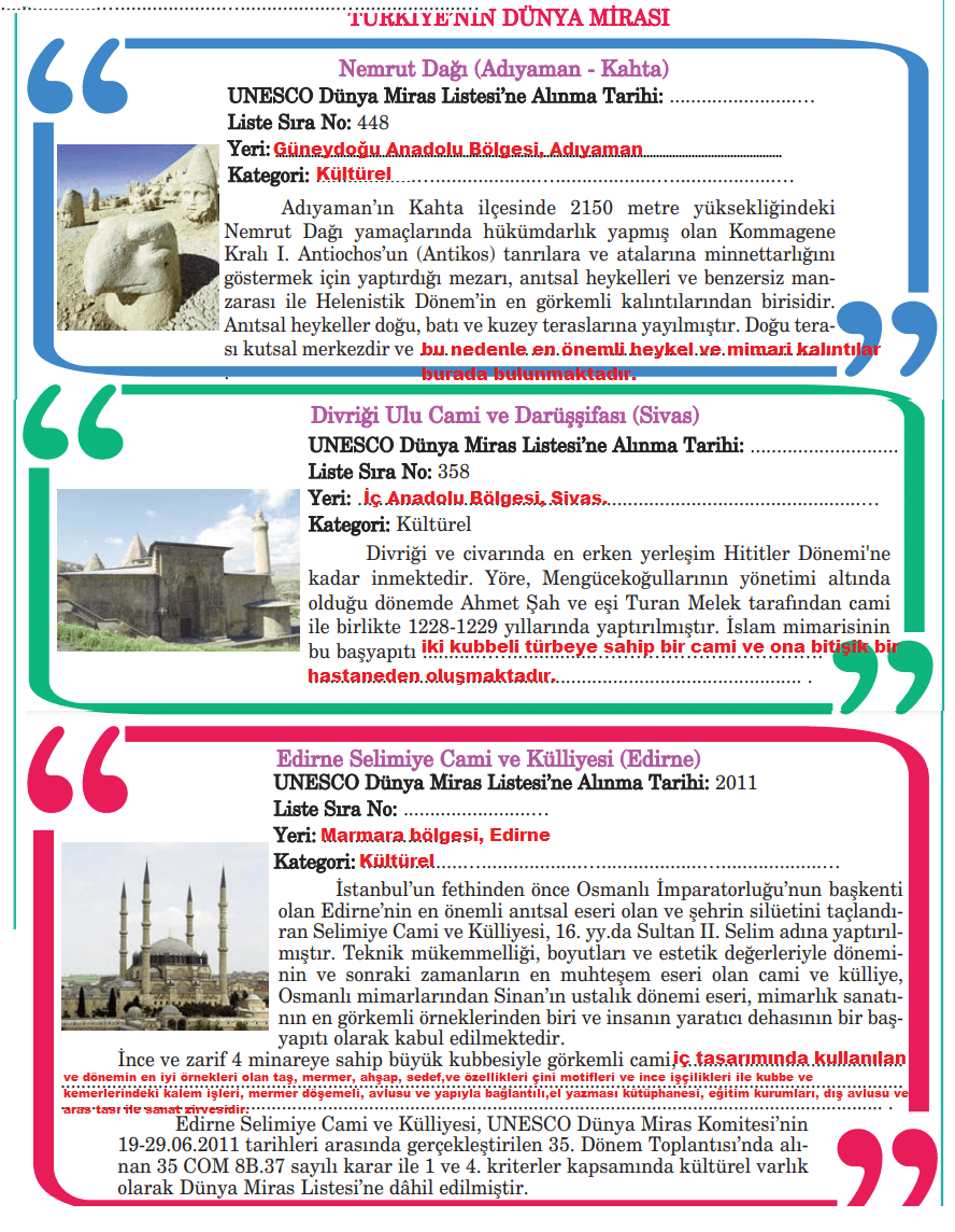 5. Sınıf Türkçe Ders Kitabı Cevapları Sayfa 107 Anıttepe Yayıncılık