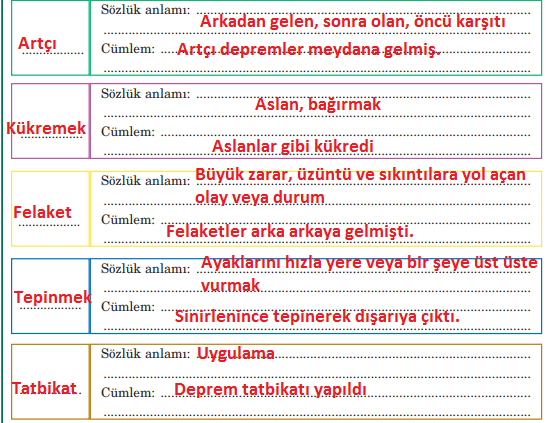 5. Sınıf Türkçe Ders Kitabı Cevapları Sayfa 88  Anıttepe Yayıncılık