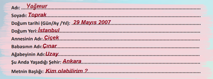 6. Sınıf Türkçe Ders Kitabı Cevapları Sayfa 158 MEB Yayınları